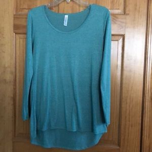 Teal long sleeve LuLaRoe